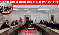 Malazgirt Kaymakamı Bayram, muhtarların sorunlarını dinledi