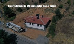 Malatya Pütürge’de 278 köy konutun ihalesi yapıldı