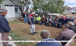 Kars’ta çiftçiler kuraklık, iklim değişikliği ve genel tarım sayımı hakkında bilgilendirildi