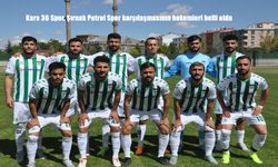 Kars 36 Spor, Şırnak Petrol Spor karşılaşmasının hakemleri belli oldu