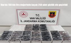 Van'da 150 bin lira değerinde kaçak 250 adet gözlük ele geçirildi