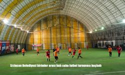 Erzincan Belediyesi birimler arası halı saha futbol turnuvası başladı