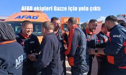 AFAD ekipleri Gazze için yola çıktı