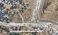 Elazığ’da yol genişletme çalışmaları sürüyor