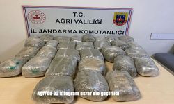 Ağrı'da 32 kilogram esrar ele geçirildi