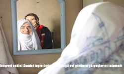 Huzurevi sakini Saadet teyze doğup büyüdüğü evi görünce gözyaşlarını tutamadı