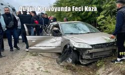Düğün konvoyunda feci kaza: Genç sürücü hayatını kaybetti