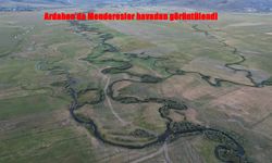 Ardahan Ovasında Mendereslerin Sonbahar Büyüsü Havadan Görüntülendi
