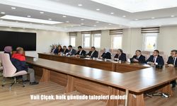 Vali Çiçek, halk gününde talepleri dinledi