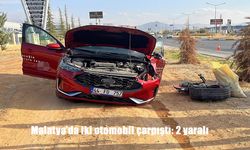 Malatya'da iki otomobil çarpıştı: 2 yaralı