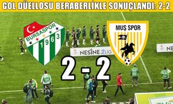 Muşspor, Bursa deplasmanında galibiyeti kıl payı kaçırdı: Üstün futbol alkış aldı
