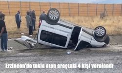 Erzincan’da Feci Kaza: Otomobil Takla Attı, 4 Yaralı!