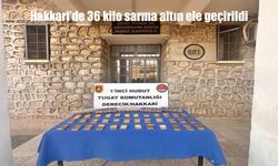 Hakkari Hudutlarında 36 Kilo Sarma Altın Ele Geçirildi