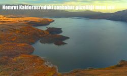 Nemrut Kalderası'ndaki sonbahar güzelliği mest etti