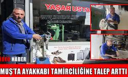 Muş’ta sonbahar, ayakkabı tamircilerinin yüzünü güldürdü
