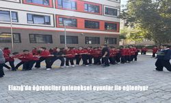 Elazığ’da öğrenciler geleneksel oyunlar ile eğleniyor