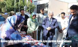 Üniversite öğrencilerinden Filistin için yardım kampanyası