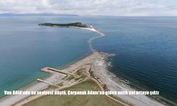Van Gölü'nde su seviyesi düştü, Çarpanak Adası'na giden antik yol ortaya çıktı