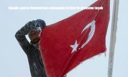 Elazığlı sporcu Cumhuriyet coşkusunu Erciyes’in zirvesine taşıdı