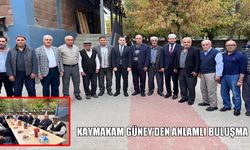 Hasköy Kaymakamı Güney, yaşlılar ve din görevlileriyle bir araya geldi