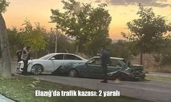 Elazığ’da İki Otomobil Çarpıştı: 2 Kişi Yaralandı