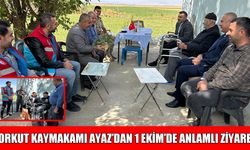 Korkut Kaymakamı Ayaz’dan 'Yaşlılar Günü’nde anlamlı ziyaret