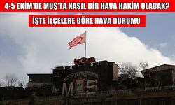 Muş’ta hafta sonu hava nasıl olacak? İşte ilçe ilçe hava durumu raporu