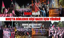 Muş'ta binlerce kişi sokağa döküldü