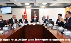 YÖK Başkanı Prof. Dr. Erol Özvar, Atatürk Üniversitesi Senato Toplantısına Katıldı