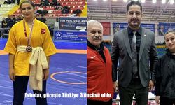 Elazığlı Güreşçi Evindar Demirbağ, Türkiye 3’üncüsü Oldu