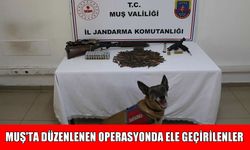 Muş’ta operasyon: Silah ve fişekler ele geçirildi