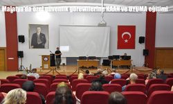Malatya Emniyeti, Güvenlik Personeline KAAN ve UYUMA Eğitimi Verdi