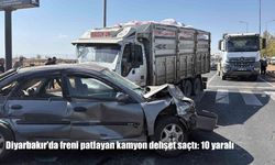 Diyarbakır’da freni patlayan kamyon dehşet saçtı: 2’si çocuk 10 kişi yaralandı