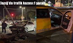 Elazığ’da İki Otomobil Çarpıştı: 1 Yaralı