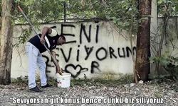 Hatay’da duvara aşkını yazdı, belediye personelinden cevap geldi: “Seviyorsan git konuş”