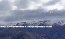 Malatya’da Beydağı’na Mevsimin İlk Karı Düştü: Dağlar Beyaza Büründü