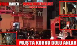 Muş’ta 3 katlı evde çıkan yangın paniğe neden oldu