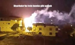 Diyarbakır’da trafo bomba gibi patladı