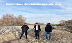 Susuz Çayı’nda dere ıslahı ve taşkın koruma çalışmaları sürüyor