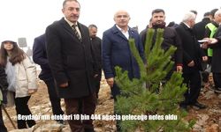 Beydağı'nın etekleri 10 bin 444 ağaçla geleceğe nefes oldu