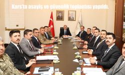 Kars’ta asayiş ve güvenlik toplantısı yapıldı.