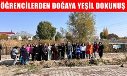 Bulanık MYO öğrencilerinden doğaya yeşil dokunuş: Fidanlar toprakla buluştu