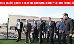 Vali Çakır, Bulanık'ta stadyum çalışmalarını inceledi