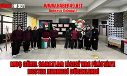 Muş’ta Filistin için farkındalık kermesi düzenlendi