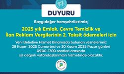Yeşilyurt Belediye vezneleri, hafta sonu hizmet verecek