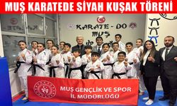 Muş Karatede tarihi gün: 17 sporcu siyah kuşağa geçti