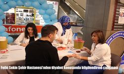 Fethi Sekin Şehir Hastanesi’nden diyabet konusunda bilgilendirme çalışması