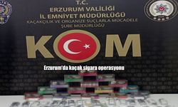 Erzurum'da kaçak sigara operasyonu