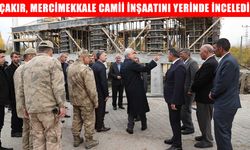 Muş Valisi Avni Çakır, Mercimekkale Camii inşaatını inceledi