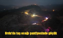 Fatsa Taş Ocağında Korkutan Göçük: 2 İşçi Toprak Altında!